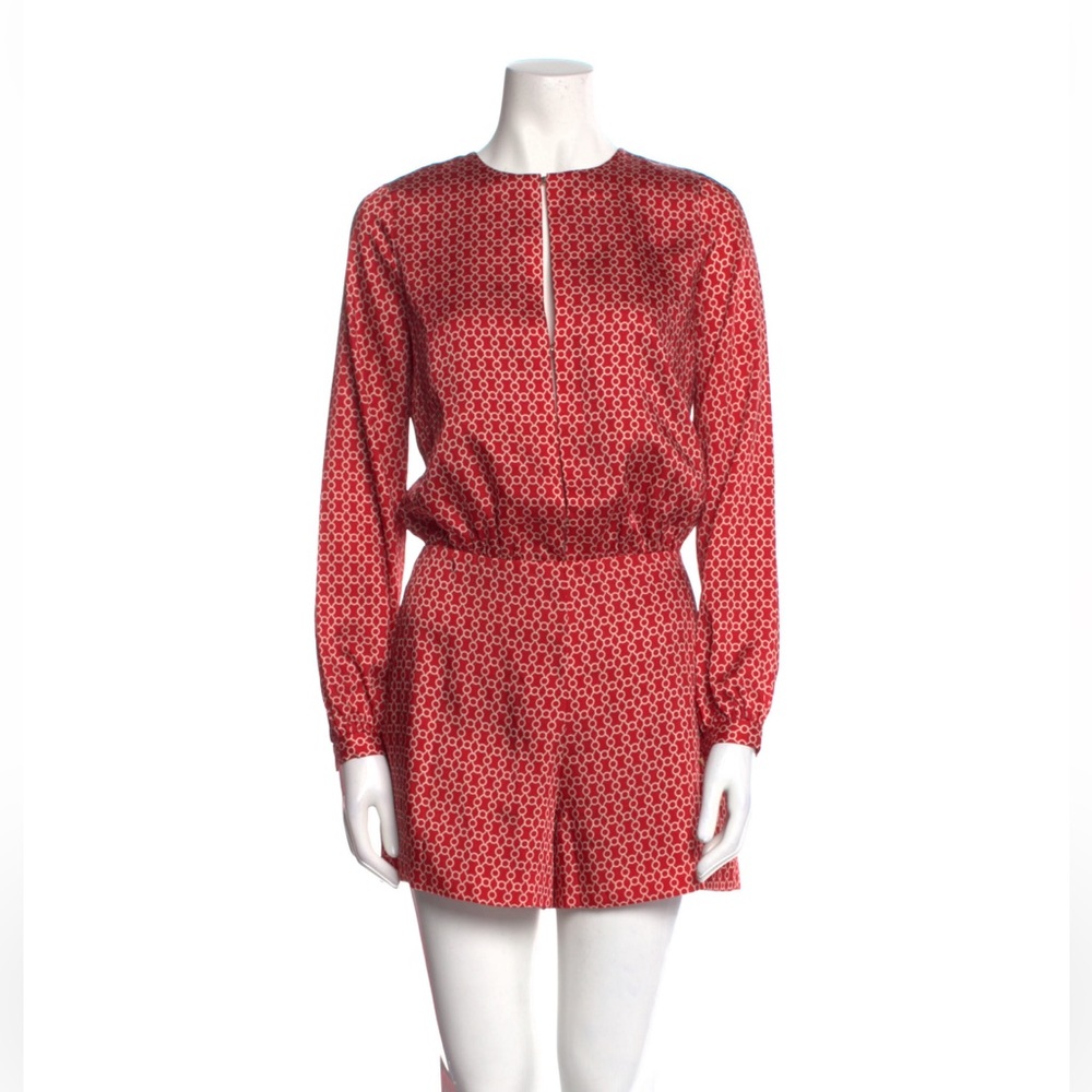 Alexis Printed Crew Neck Romper